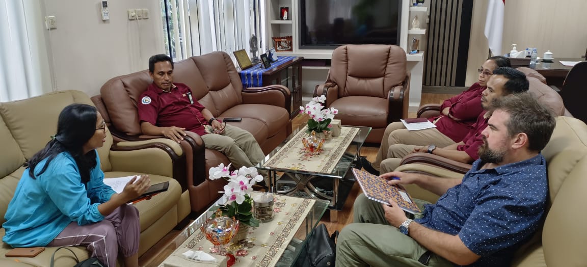 PNCI Tim Evaluator MTR GEF 6 CFI Indonesia Mewawancarai Kepala PPN Ambon (14/11/2023)